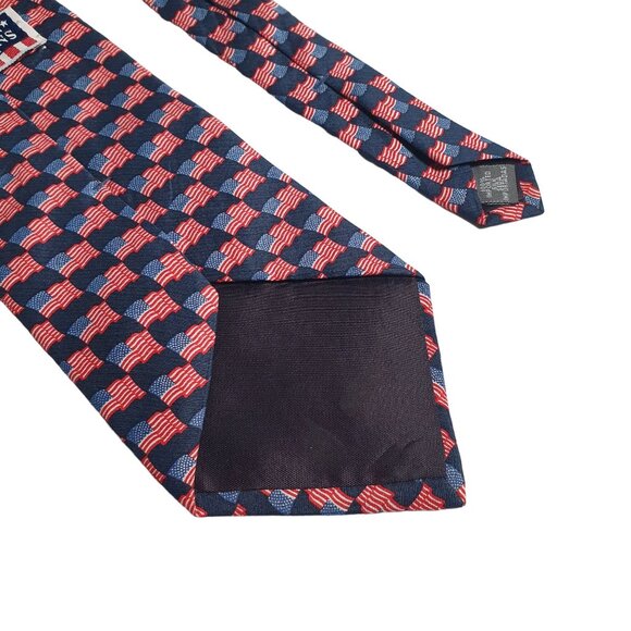 American Traditions Patriotic Flag Necktie Election Red White Blue Designer - Picture 5 of 5